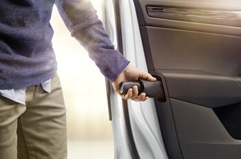 Skoda umbrella in door